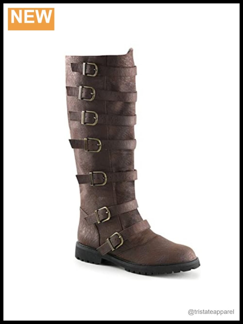 PU Leather Western Cowboy Medieval Pirate Costume Boots